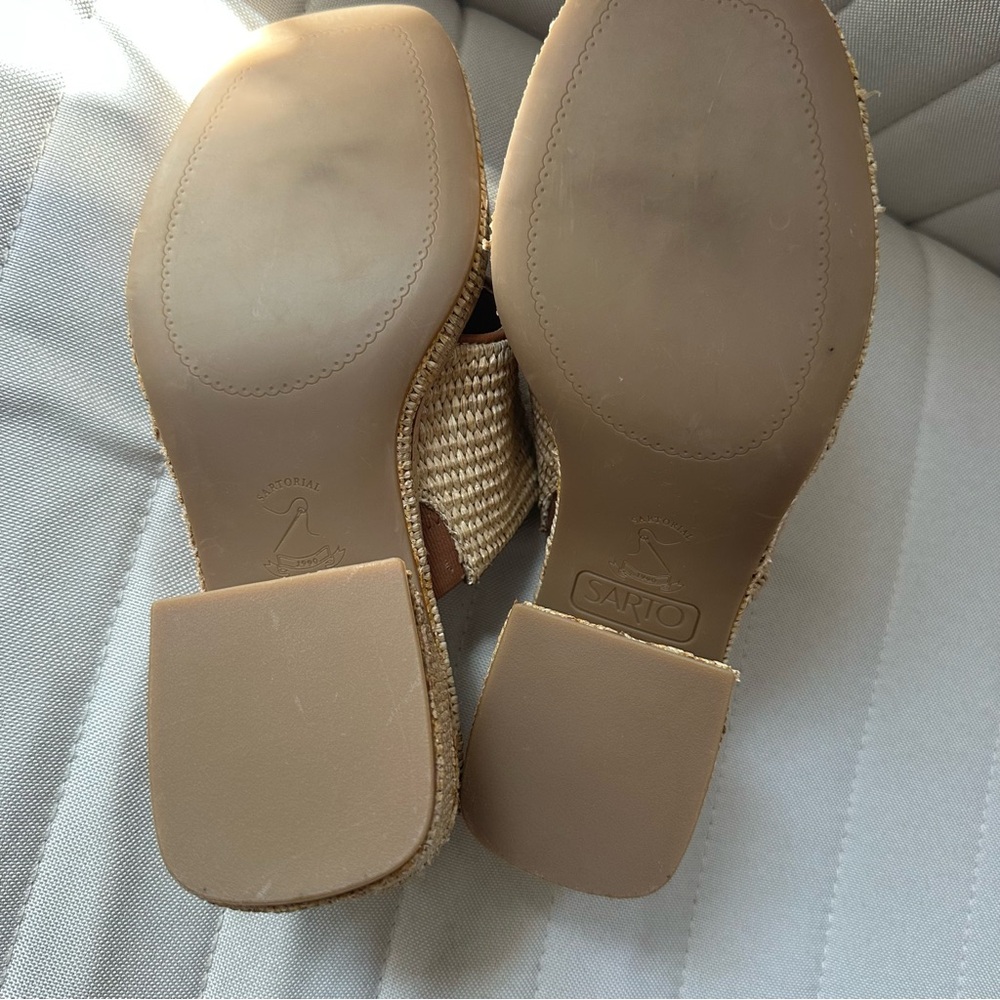 SARTO • Ferrara Platform Sandal in Natural - Picture 8 of 9
